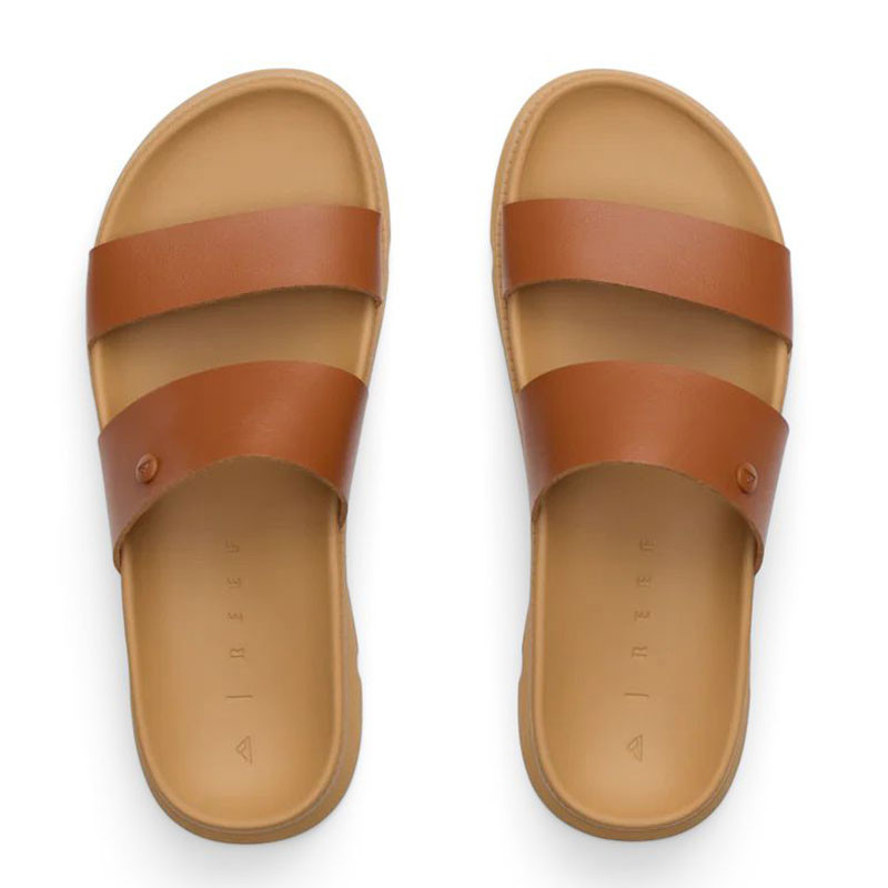 Chanclas Reef: W Vista Luxe Thea (Leather Brown)