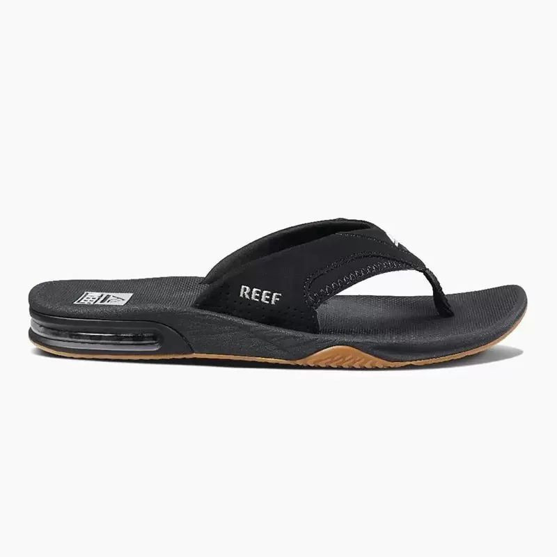 Chanclas Reef: M Fanning (Black/Silver)