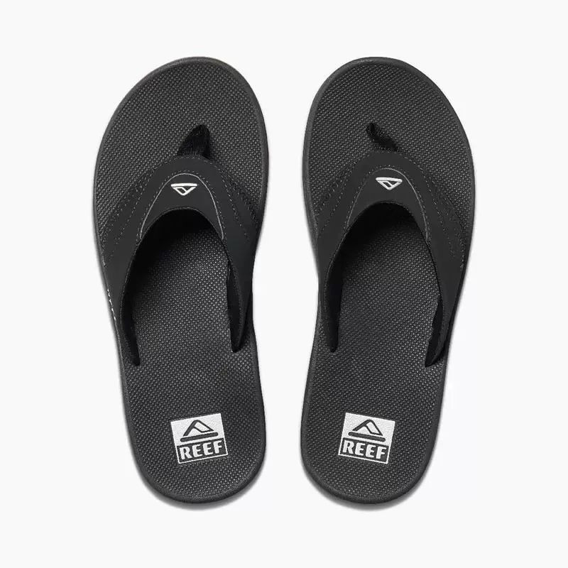 Chanclas Reef: M Fanning (Black/Silver)