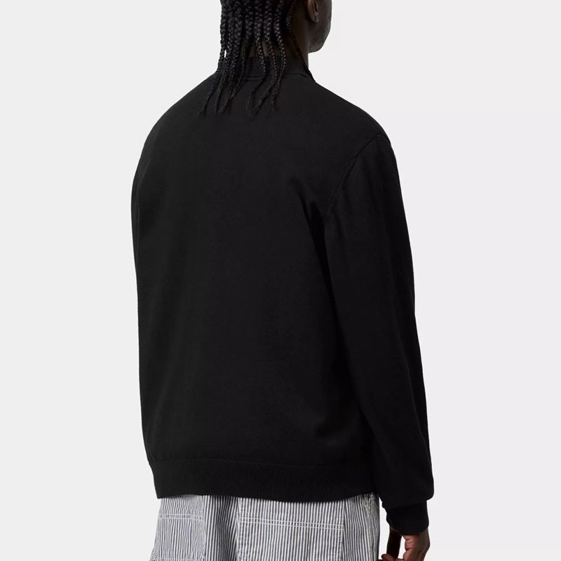 Polo Carhartt WIP: LS Madison Polo (Black White)