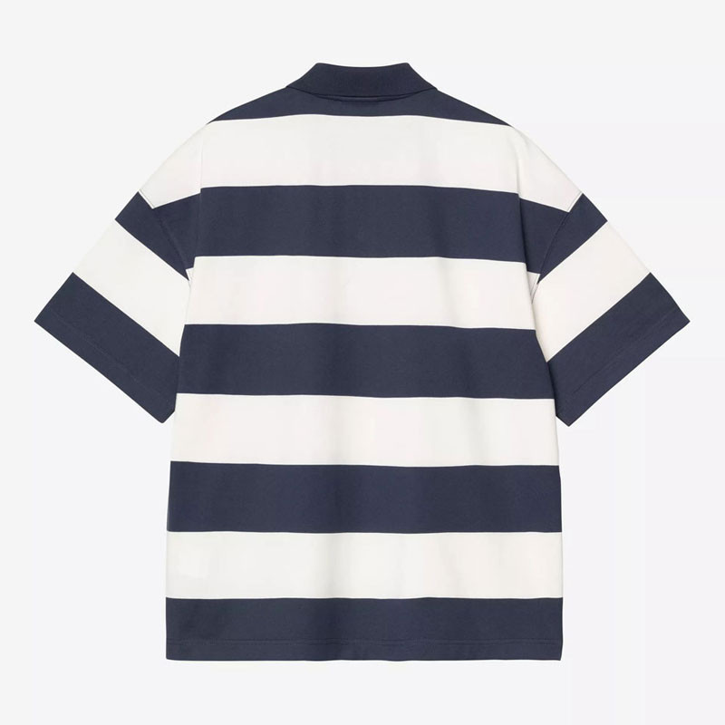 Polo Carhartt WIP: SS Delray Polo (Delray Stripe Blue)