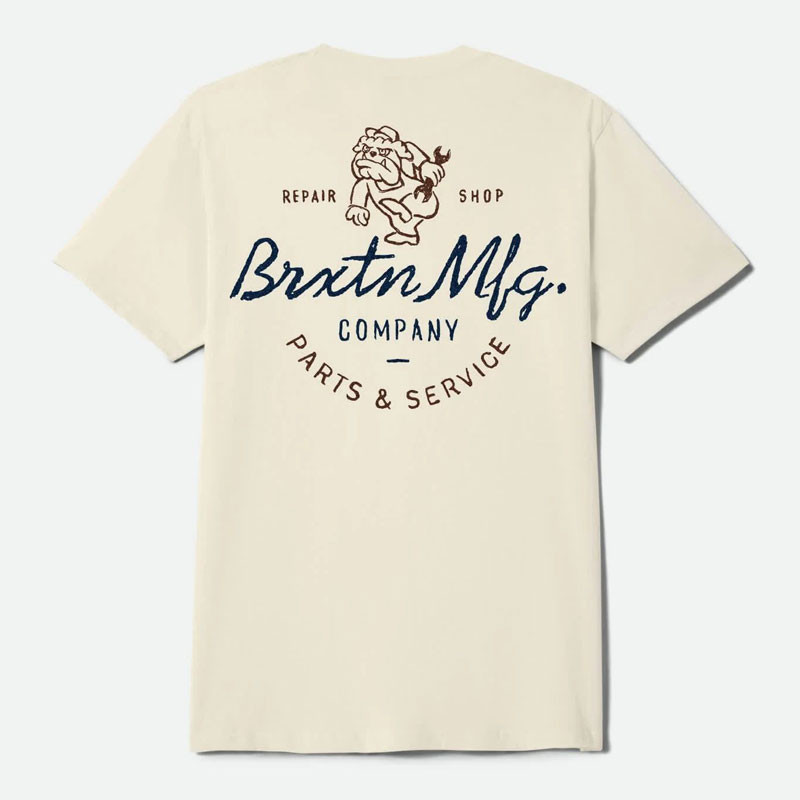 Camiseta Brixton: Tolman SS Std (Cream)