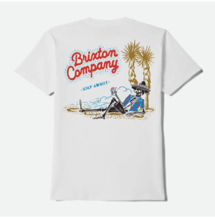 Camiseta Brixton: Stay While SS Std (White)