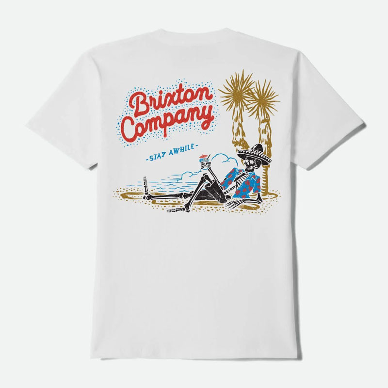 Camiseta Brixton: Stay While SS Std (White)