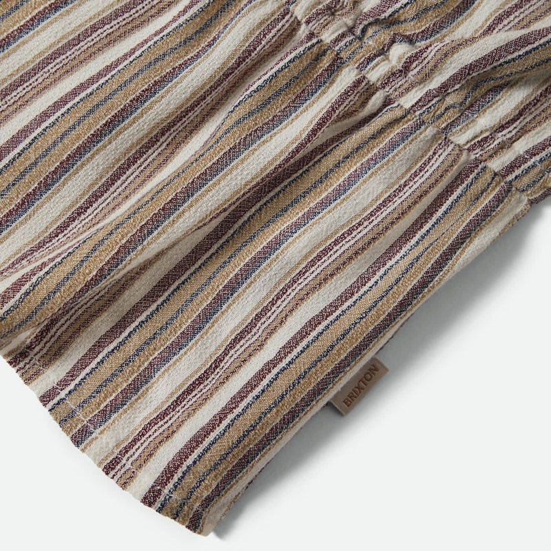 Camiseta Brixton: The Abigail Tie Top (Wrn n Rbst Rd Strp)