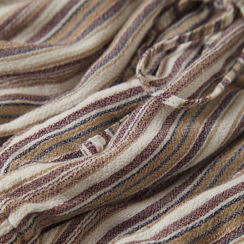 Camiseta Brixton: The Abigail Tie Top (Wrn n Rbst Rd Strp)