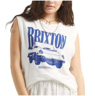 Camiseta Brixton: Sunday Cruising Club Muscle Ta (Vint Wht)