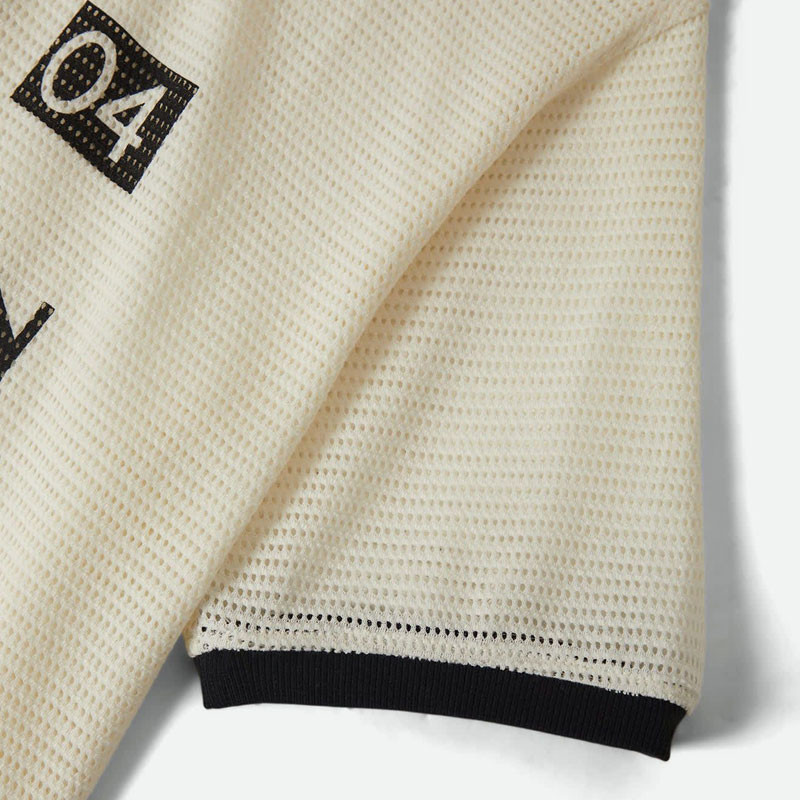 Camiseta Brixton: Varsity Tee (Off White Black)