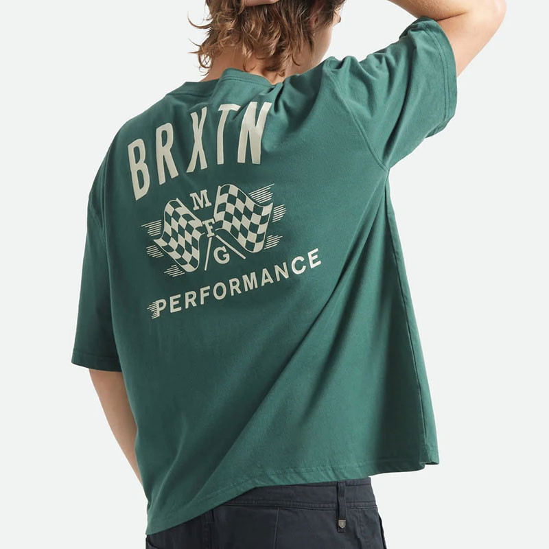 Camiseta Brixton: Primary SS Cropped Tee (Primal Green)