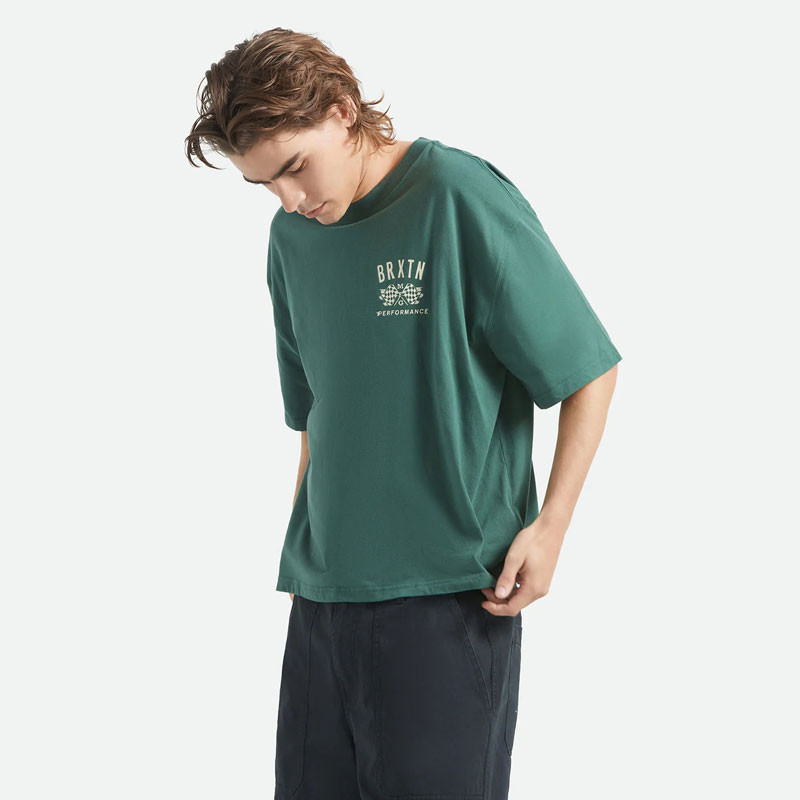 Camiseta Brixton: Primary SS Cropped Tee (Primal Green)