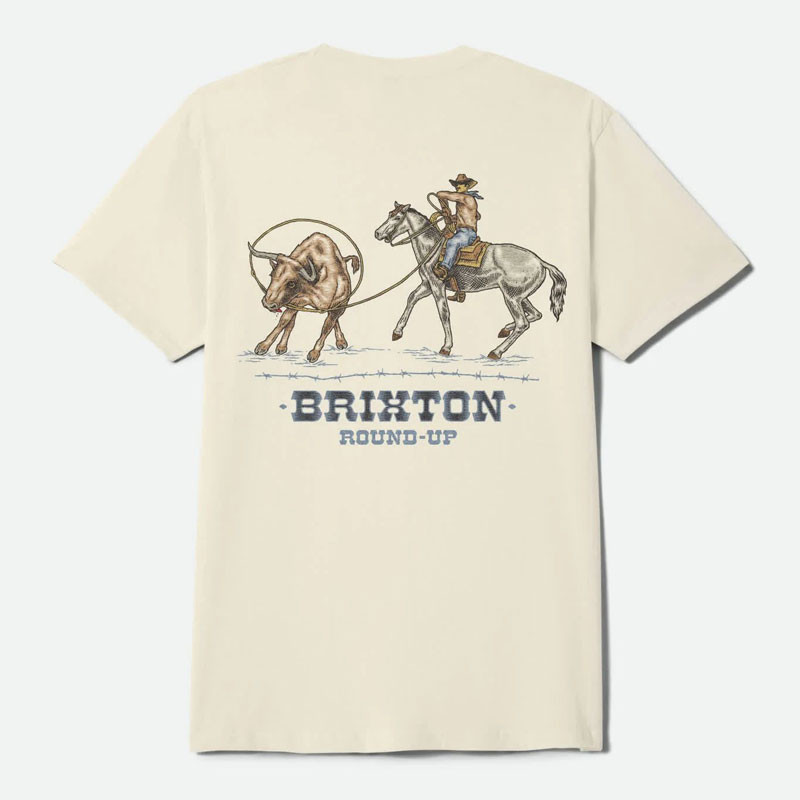 Camiseta Brixton: Hutchins SS Std (Cream)