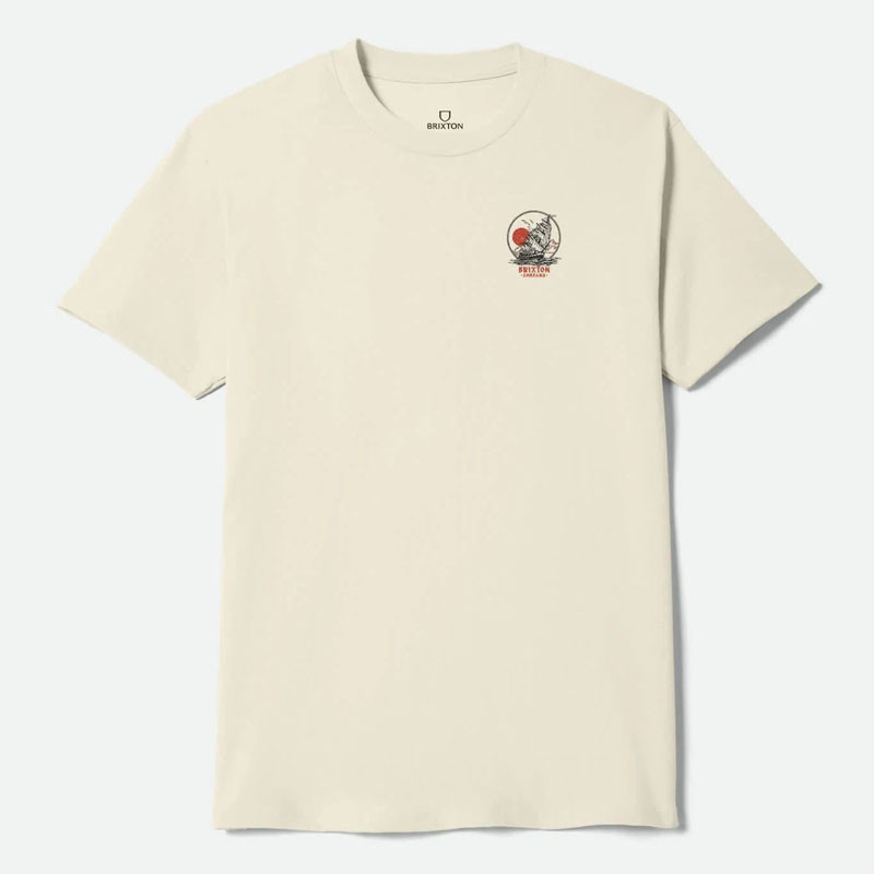 Camiseta Brixton: High Seas SS Std (Cream)