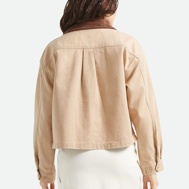 Chaqueta Brixton: Utopia Patchwork Overshrt (Ws Tmless Taup)