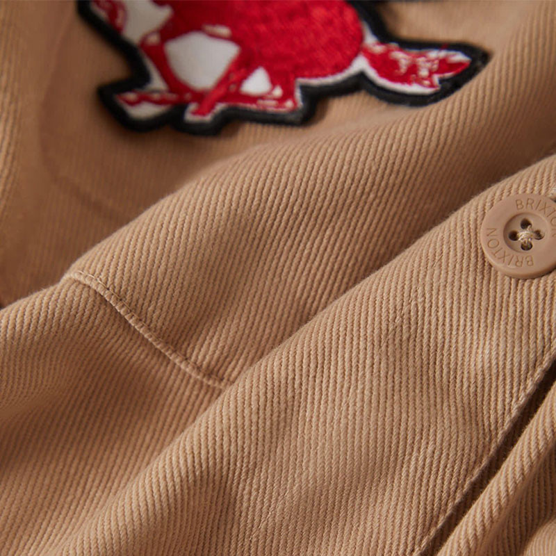 Chaqueta Brixton: Utopia Patchwork Overshrt (Ws Tmless Taup)