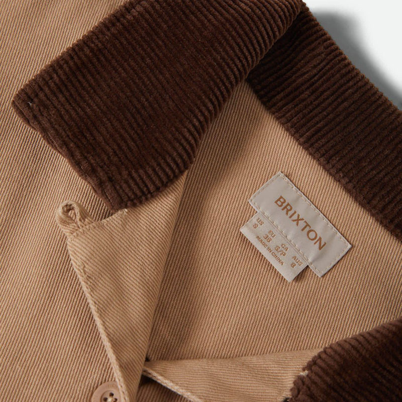 Chaqueta Brixton: Utopia Patchwork Overshrt (Ws Tmless Taup)