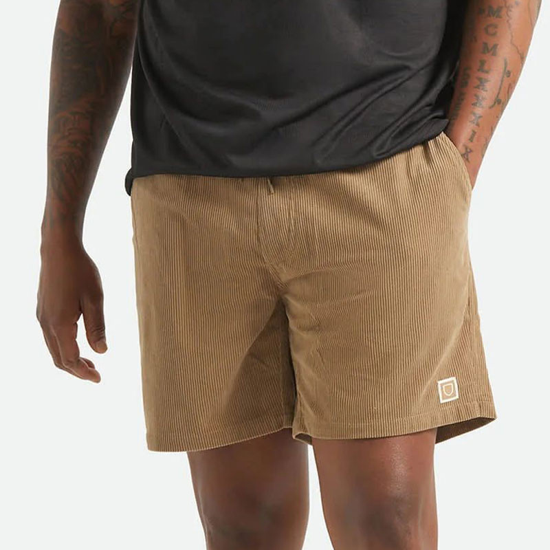 Bermuda Brixton: Everyday Corduroy Short (Vintage Khaki)