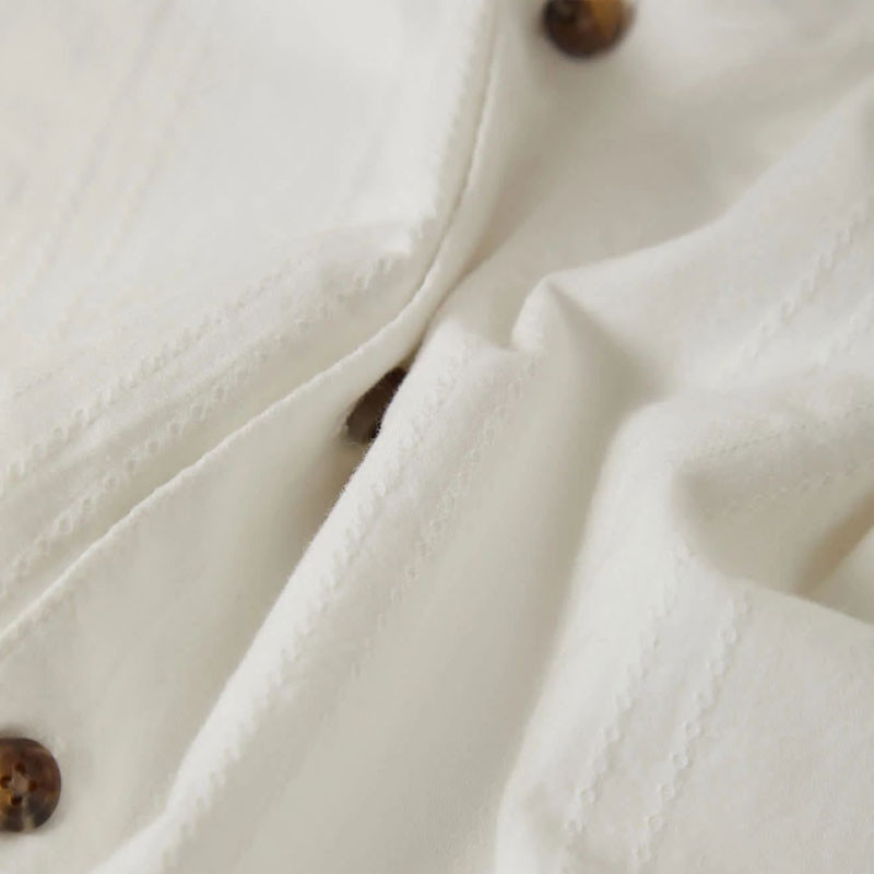 Camisa Brixton: The Vintage SS Wvn (Off Wht Jacq Strp)