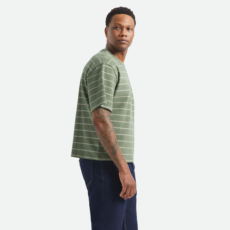 Camiseta Brixton: Shield Pique SS Boxy Kt (Wtc Sea Fo Pn Br)