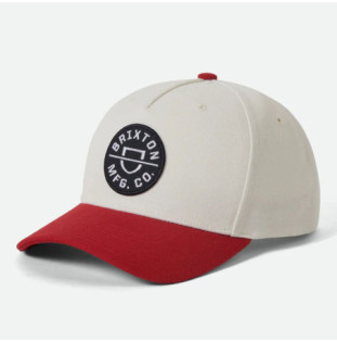 Gorra Brixton: Crest C Mp Snapback (Off Wht Adren Rush)
