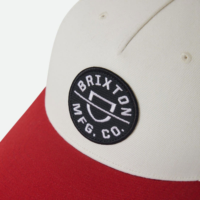 Gorra Brixton: Crest C Mp Snapback (Off Wht Adren Rush)