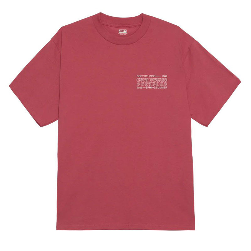 Camiseta Obey: Obey Design Services (Mineral Red)