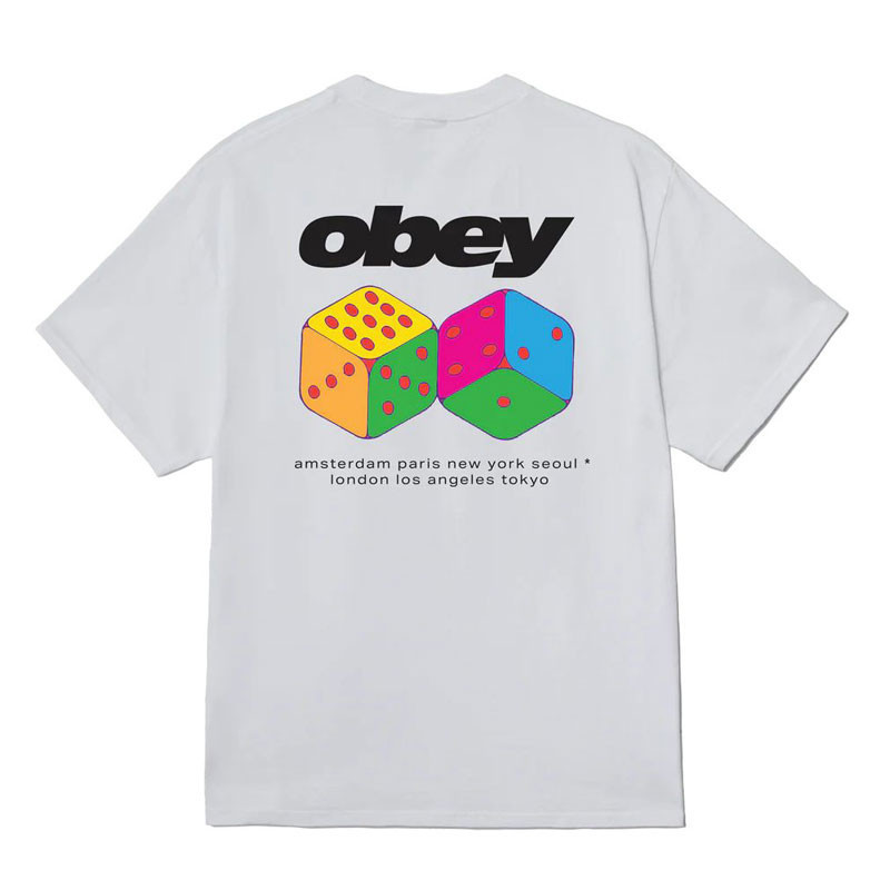 Camiseta Obey: Obey Dice (White)