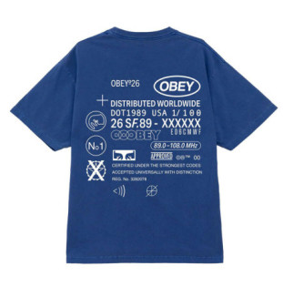 Camiseta Obey: Obey Code (Electric Indigo)