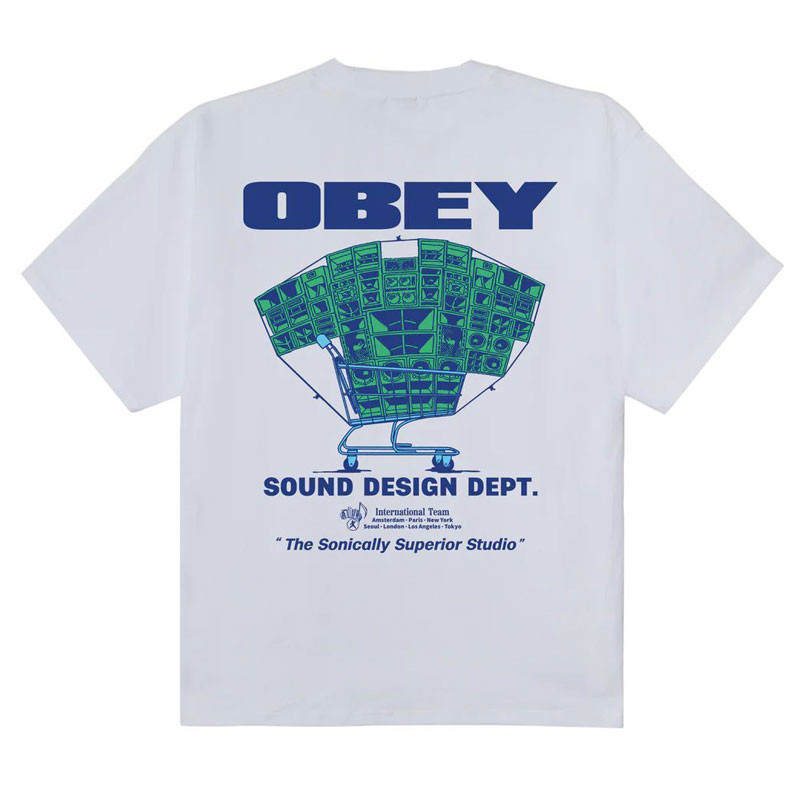 Camiseta Obey: Obey Sound Design Dept. (White)