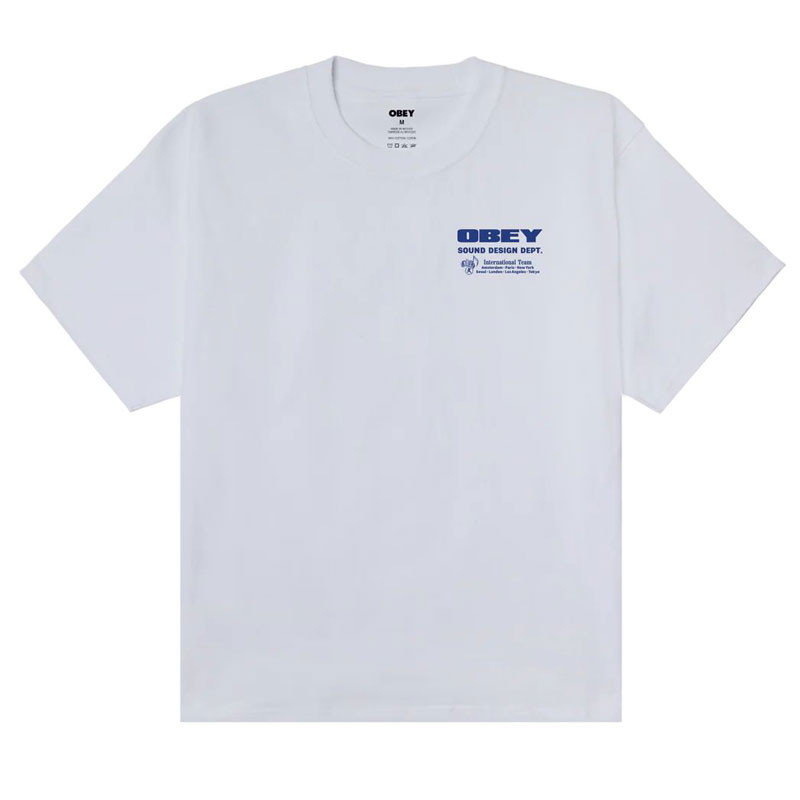 Camiseta Obey: Obey Sound Design Dept. (White)