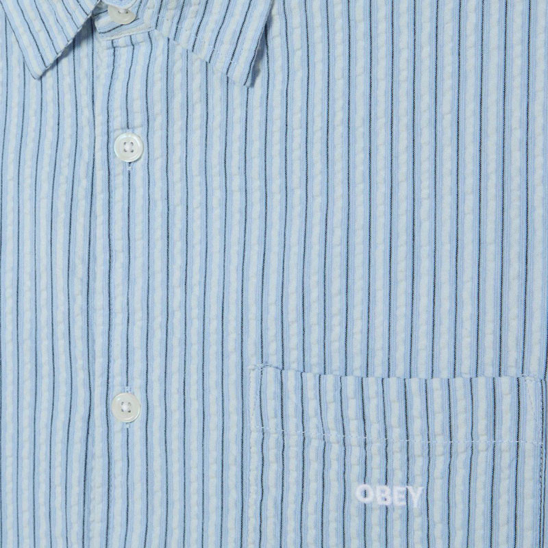 Camisa Obey: Alan Woven (Sky Blue Multi)