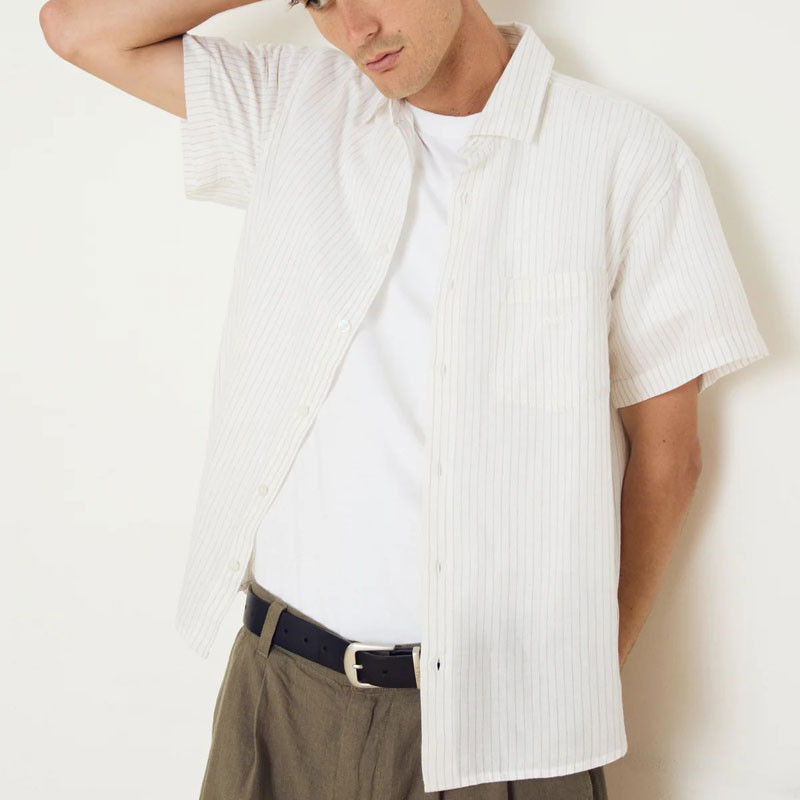 Camisa Obey: Barry Woven (Brushed Nickel Multi)