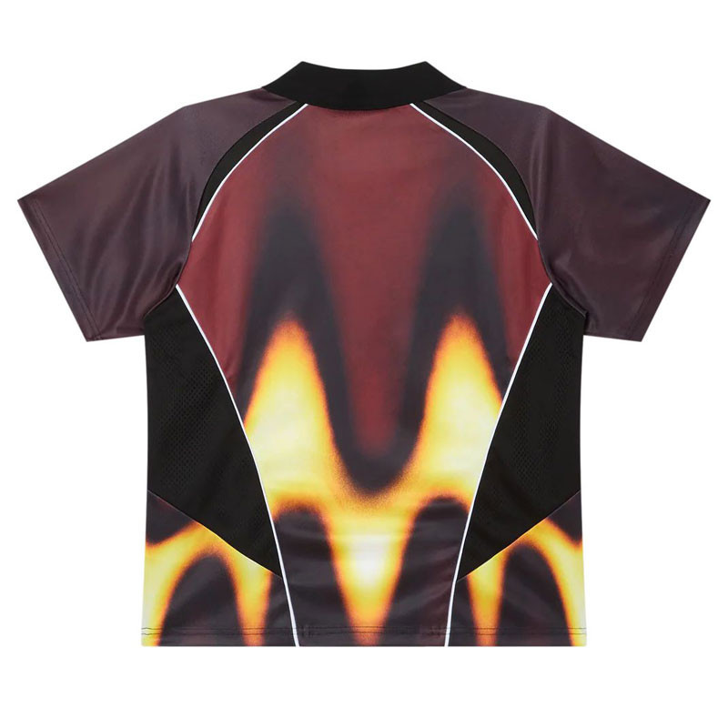 Camiseta Obey: Obey Blurred Soccer Jersey (Burnt Red)