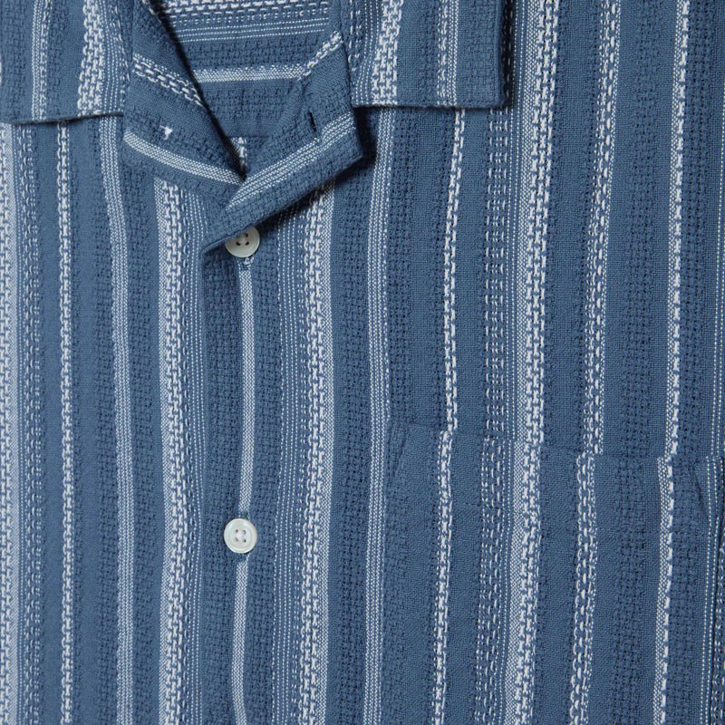Camisa Obey: Hugh Woven (Dull Blue Multi)