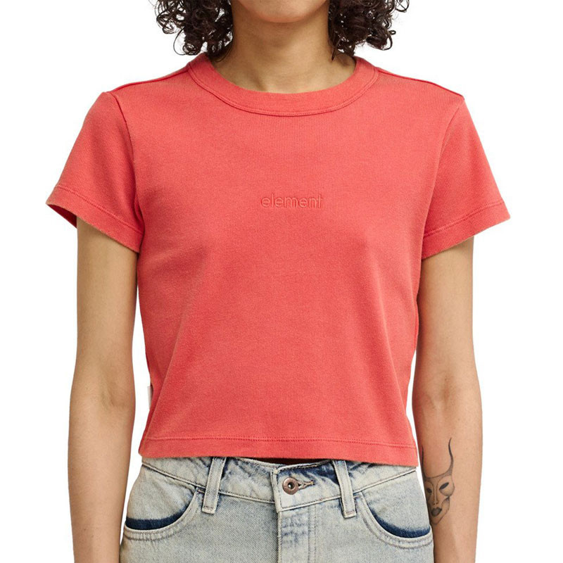 Camiseta Element: Lowcase Crop Ss (Cardinal)