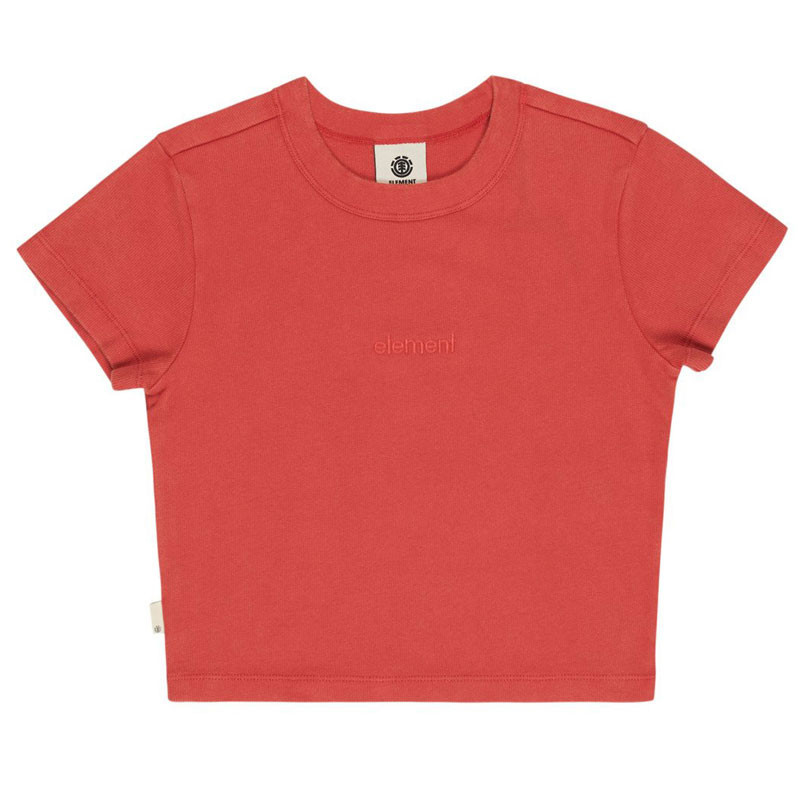 Camiseta Element: Lowcase Crop Ss (Cardinal)