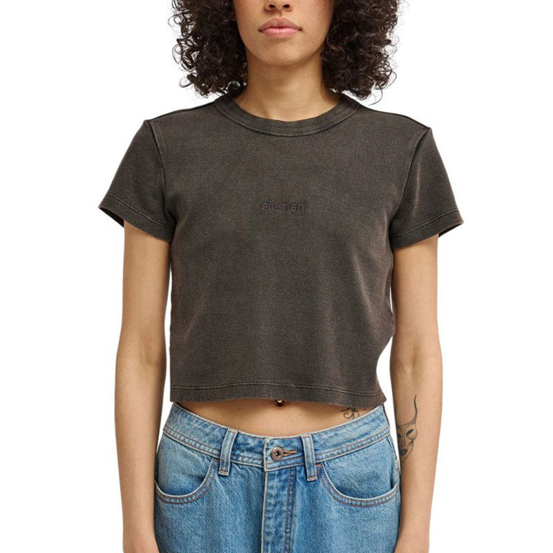 Camiseta Element: Lowcase Crop Ss (Off Black)