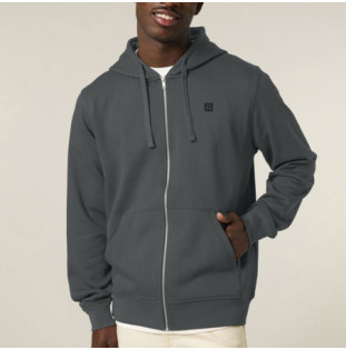 Sudadera Atlas: Roka Zip Hood (Anthracite)