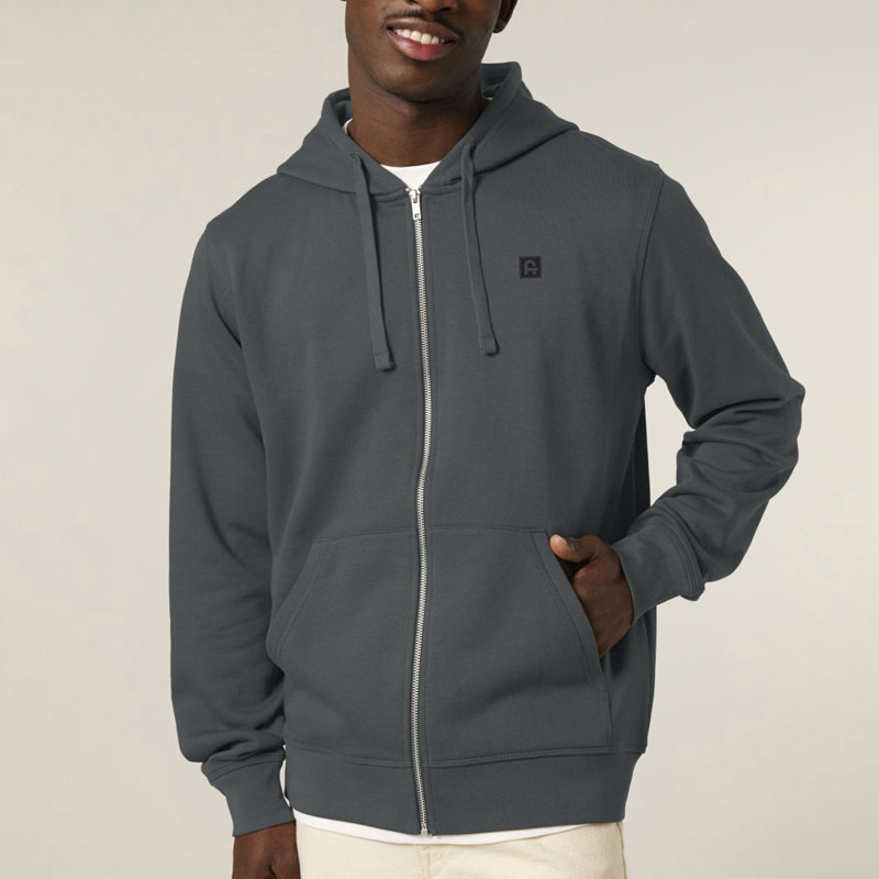 Sudadera Atlas: Roka Zip Hood (Anthracite)