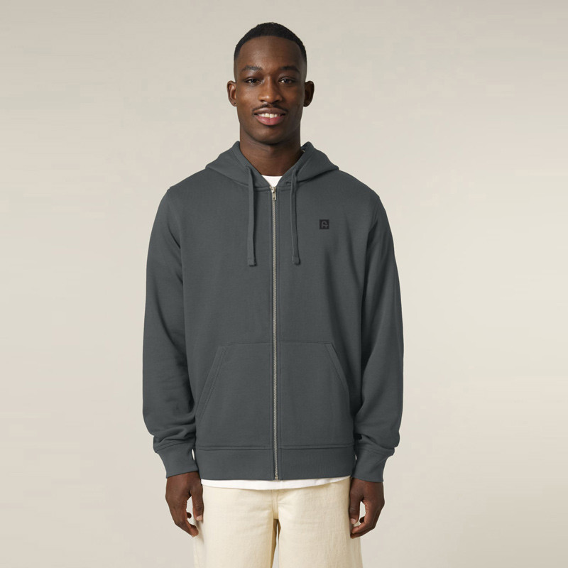 Sudadera Atlas: Roka Zip Hood (Anthracite)