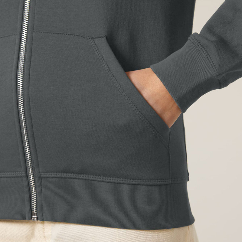 Sudadera Atlas: Roka Zip Hood (Anthracite)