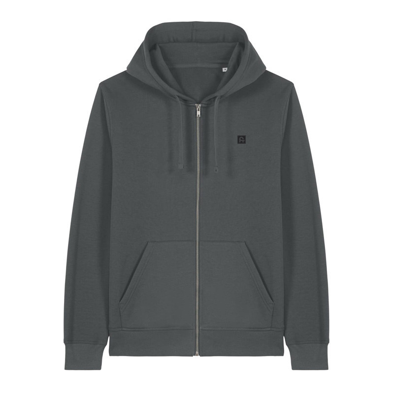 Sudadera Atlas: Roka Zip Hood (Anthracite)