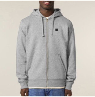 Sudadera Atlas: Roka Zip Hood (Heather grey)