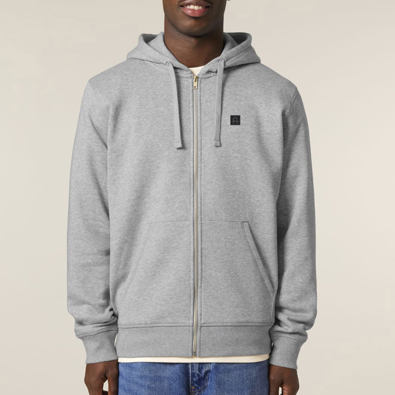 Sudadera Atlas: Roka Zip Hood (Heather grey)