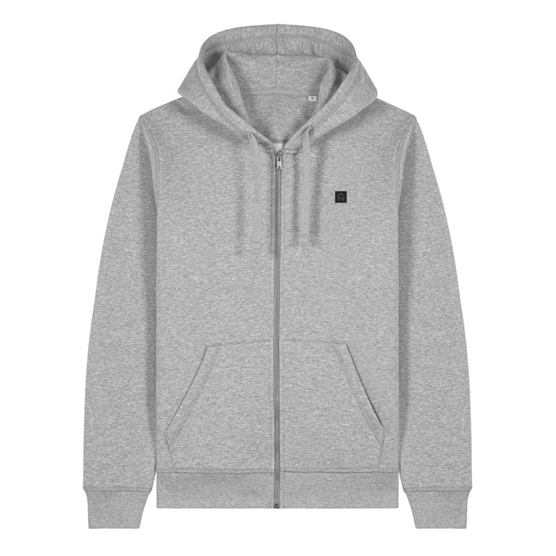 Sudadera Atlas: Roka Zip Hood (Heather grey)