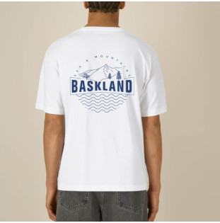 Camiseta Atlas: Baskland Boxy Tee (White Blue)