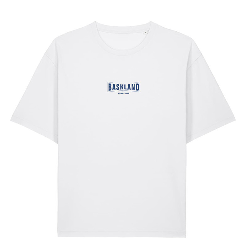 Camiseta Atlas: Baskland Boxy Tee (White Blue)