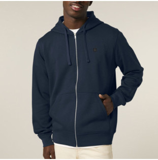 Sudadera Atlas: Roka Zip Hood (French Navy)