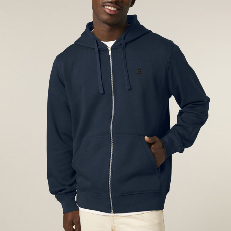Sudadera Atlas: Roka Zip Hood (French Navy)