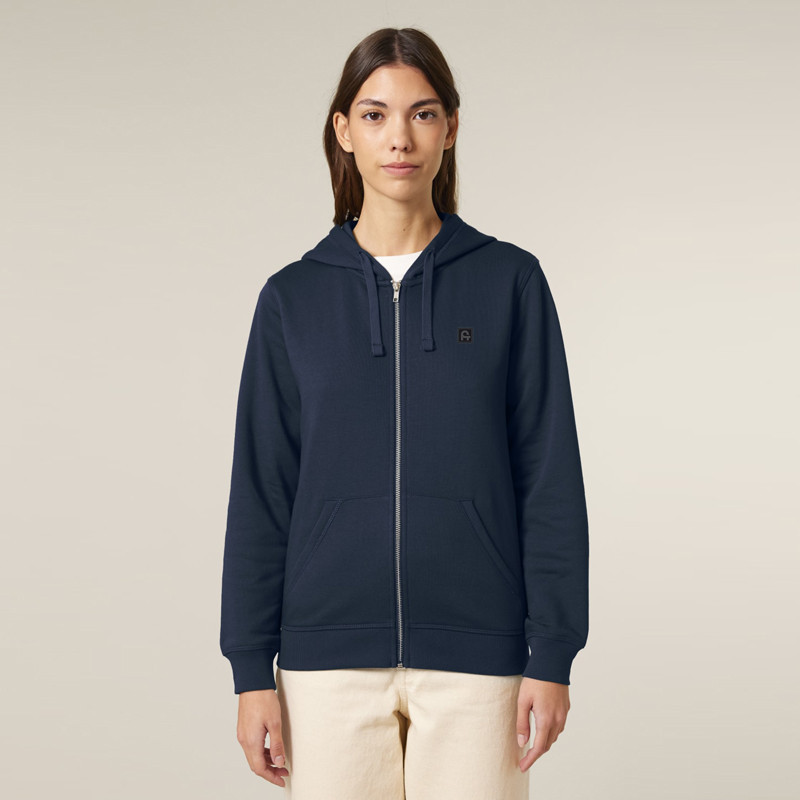 Sudadera Atlas: Roka Zip Hood (French Navy)