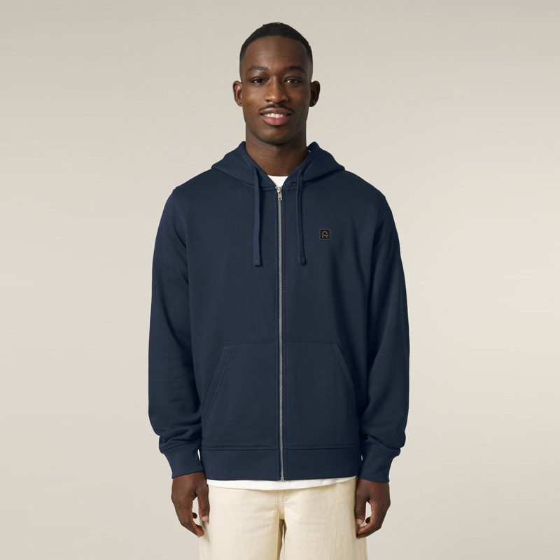 Sudadera Atlas: Roka Zip Hood (French Navy)